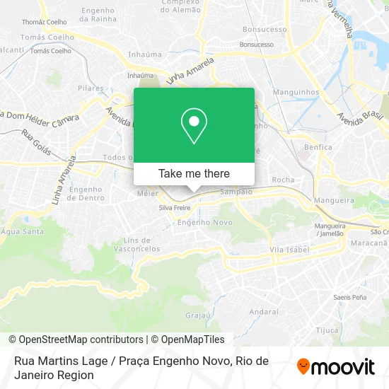 Rua Martins Lage / Praça Engenho Novo map