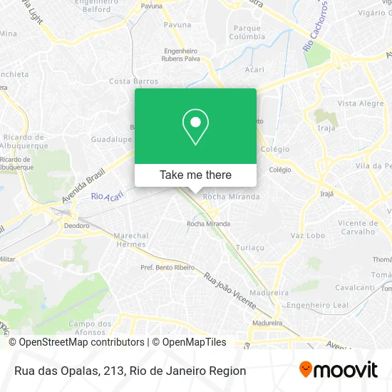 Rua das Opalas, 213 map
