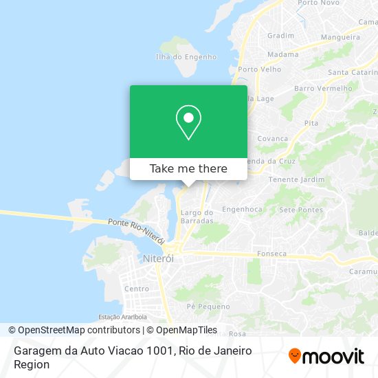 Mapa Garagem da Auto Viacao 1001