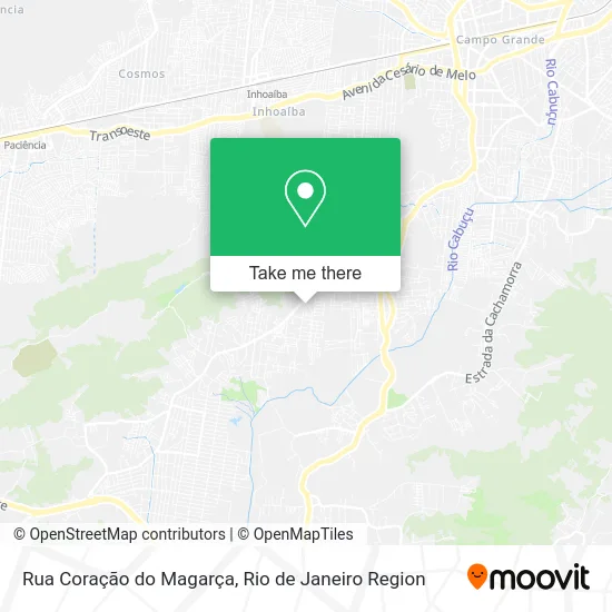 Rua Coração do Magarça map