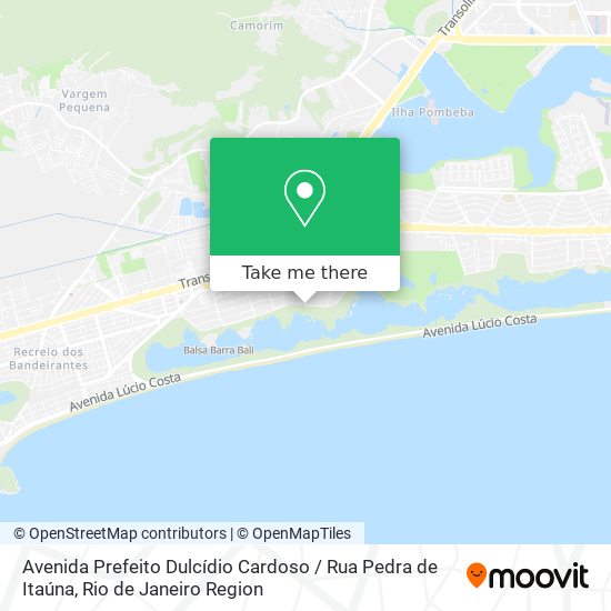 Avenida Prefeito Dulcídio Cardoso / Rua Pedra de Itaúna map
