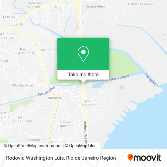 Rodovia Washington Luís map