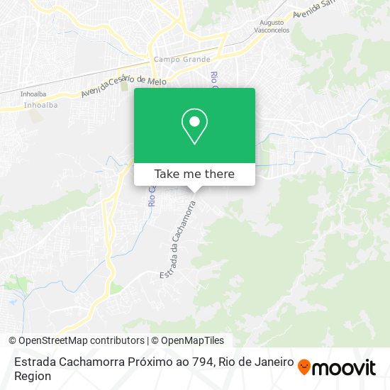 Estrada Cachamorra Próximo ao 794 map