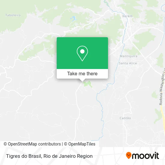 Tigres do Brasil map