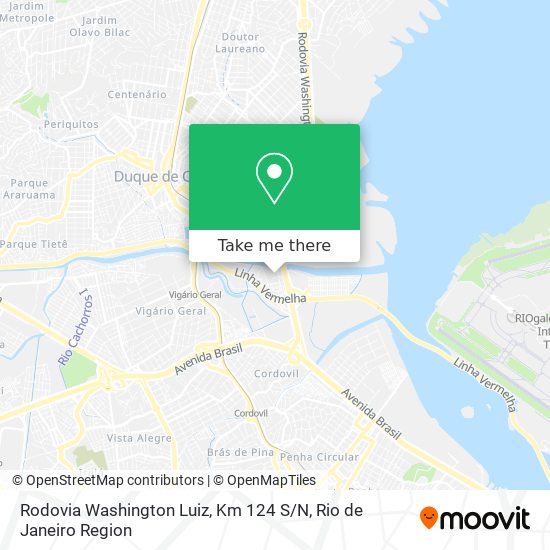 Rodovia Washington Luiz, Km 124 S / N map