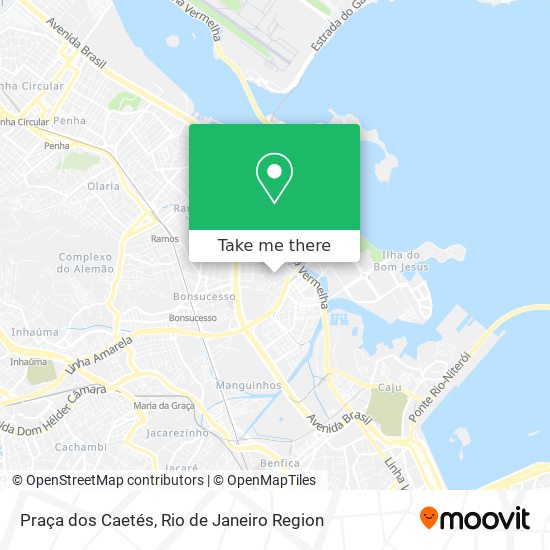 Mapa Praça dos Caetés