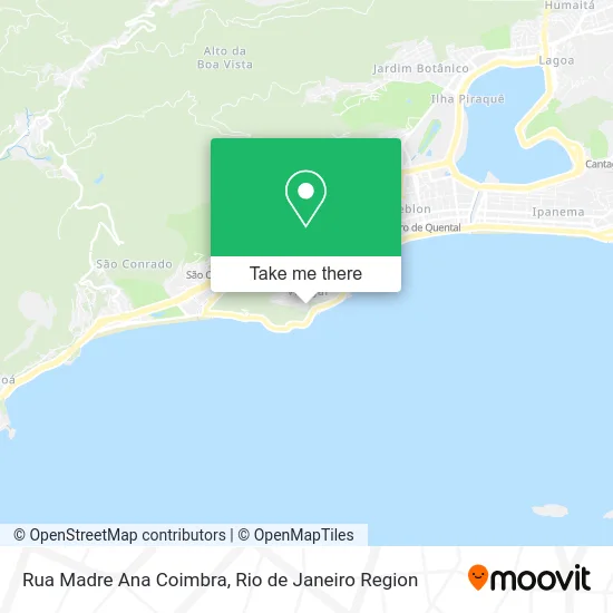 Rua Madre Ana Coimbra map