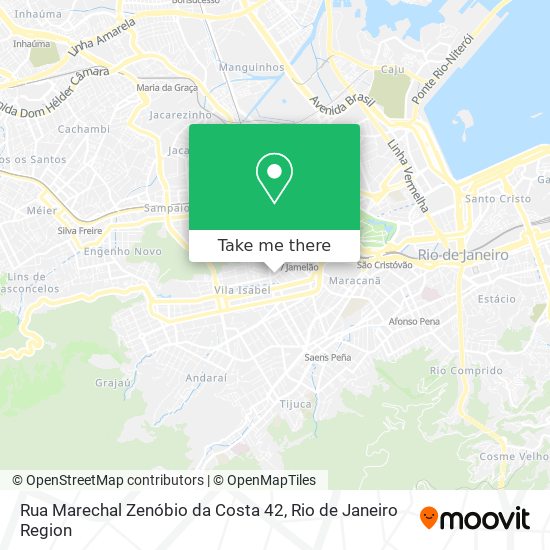 Mapa Rua Marechal Zenóbio da Costa 42