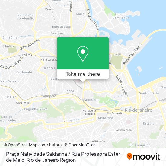 Mapa Praça Natividade Saldanha / Rua Professora Ester de Melo