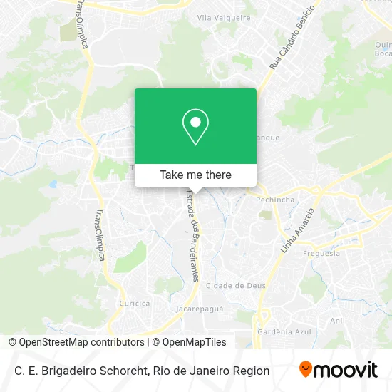 C. E. Brigadeiro Schorcht map