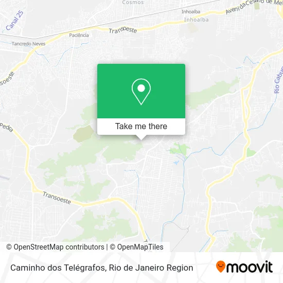 Caminho dos Telégrafos map