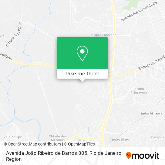 Mapa Avenida João Ribeiro de Barros 805