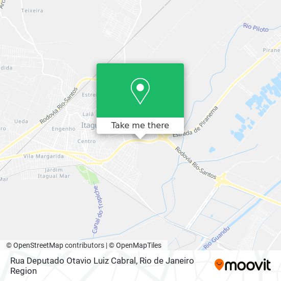 Rua Deputado Otavio Luiz Cabral map