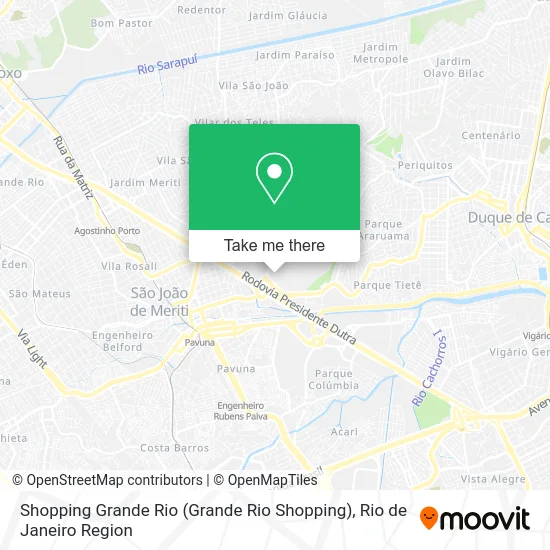 Shopping Grande Rio map