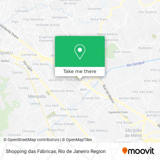 Shopping das Fábricas map