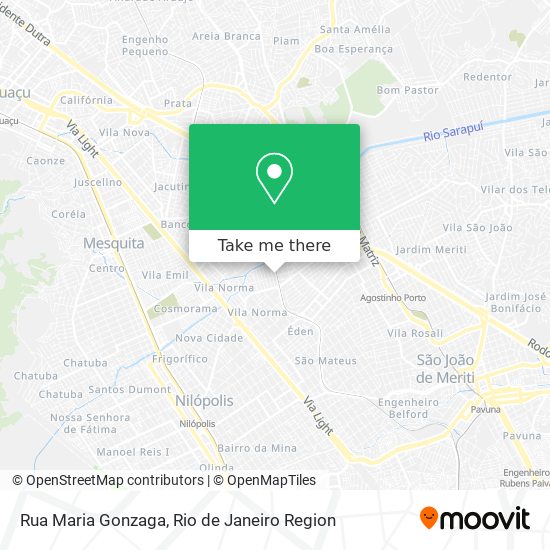 Mapa Rua Maria Gonzaga