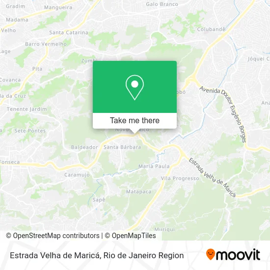 Estrada Velha de Maricá map