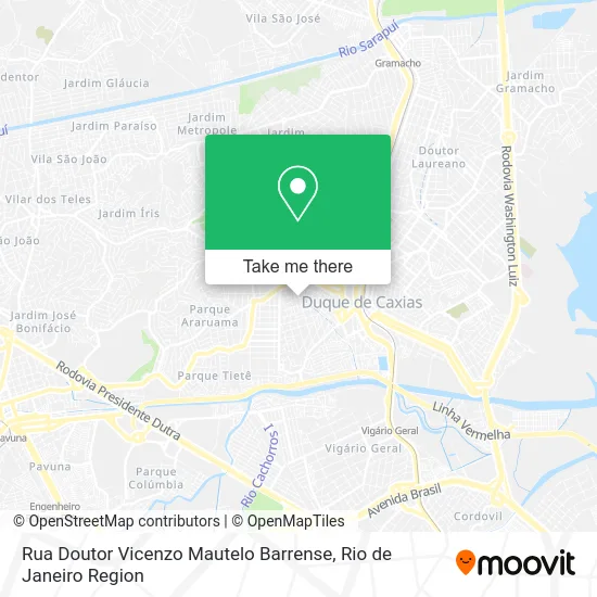 Rua Doutor Vicenzo Mautelo Barrense map