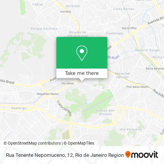 Rua Tenente Nepomuceno, 12 map