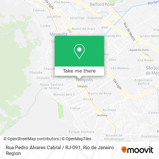 Rua Pedro Álvares Cabral / RJ-091 map