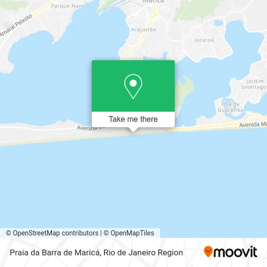 Praia da Barra de Maricá map