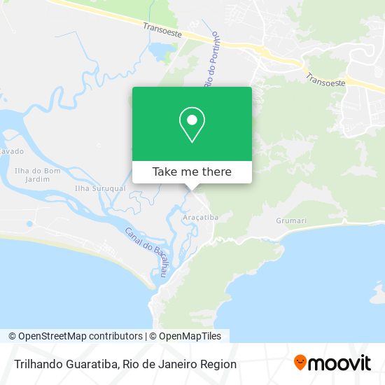 Trilhando Guaratiba map