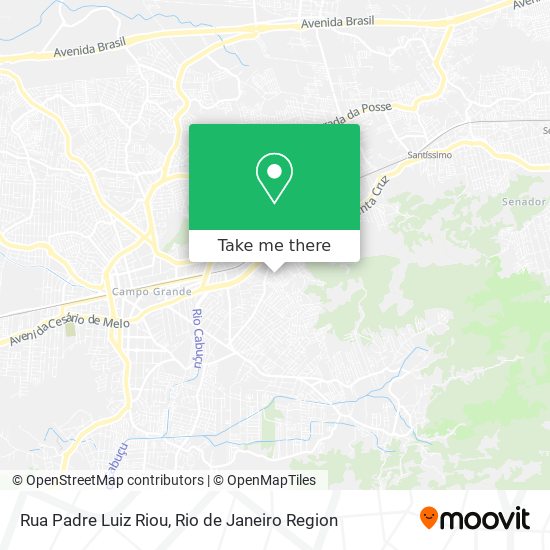 Mapa Rua Padre Luiz Riou