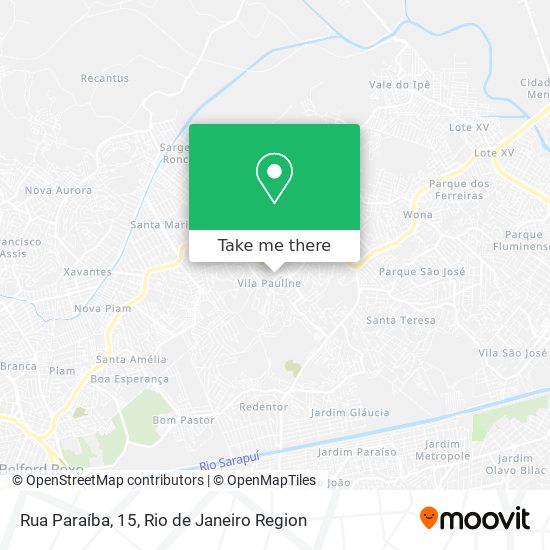 Rua Paraíba, 15 map