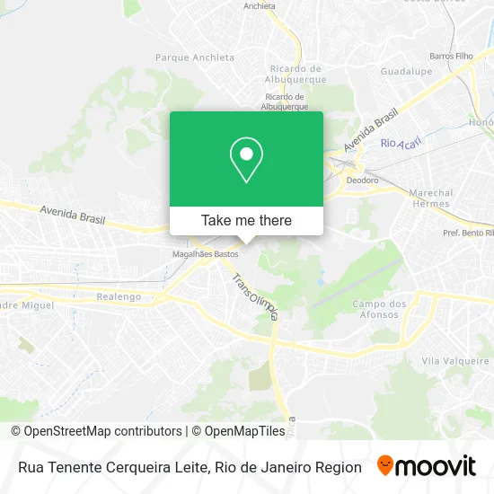 Rua Tenente Cerqueira Leite map