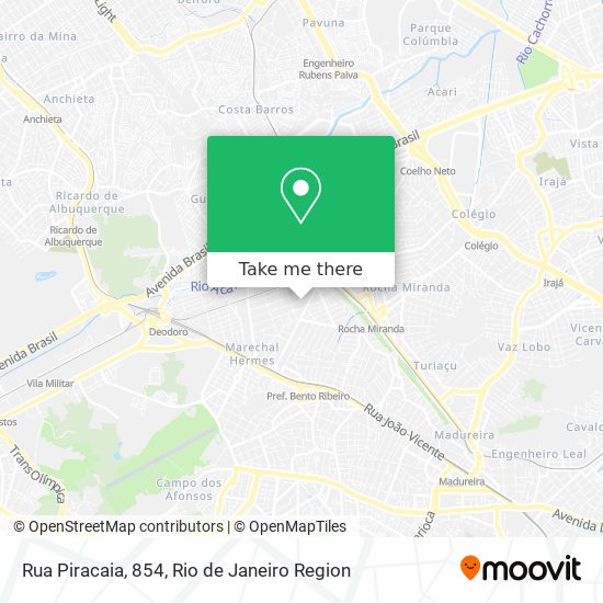 Mapa Rua Piracaia, 854