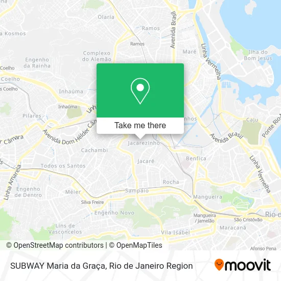 SUBWAY Maria da Graça map