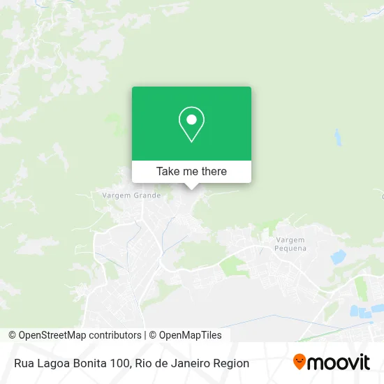 Rua Lagoa Bonita 100 map