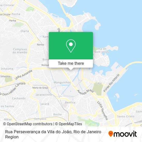 Rua Perseverança da Vila do João map