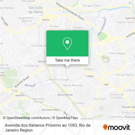 Avenida dos Italianos Próximo ao 1083 map