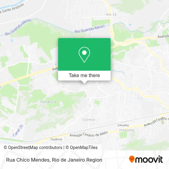 Rua Chico Mendes map