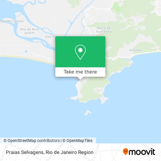 Praias Selvagens map