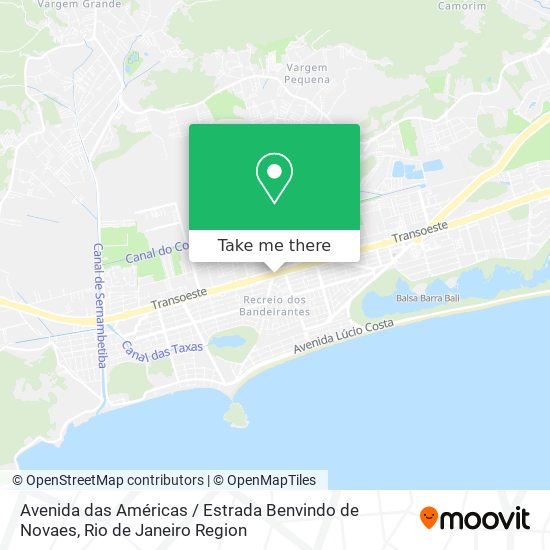 Avenida das Américas / Estrada Benvindo de Novaes map