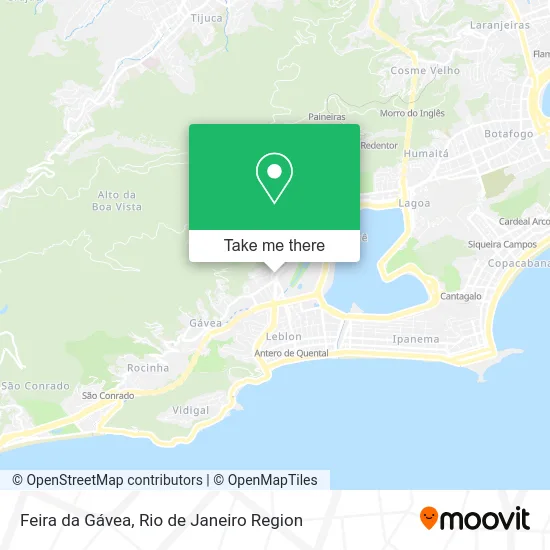 Feira da Gávea map