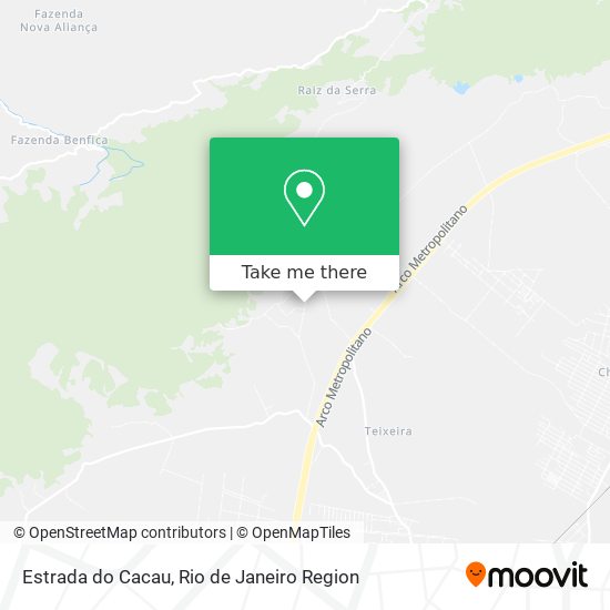Estrada do Cacau map