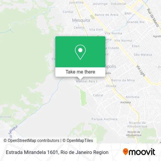 Estrada Mirandela 1601 map