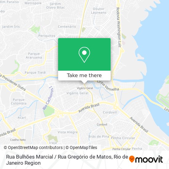 Mapa Rua Bulhões Marcial / Rua Gregório de Matos