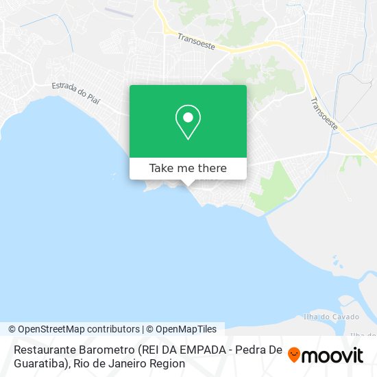 Restaurante Barometro (REI DA EMPADA - Pedra De Guaratiba) map