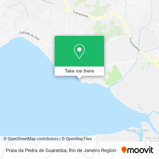 Praia da Pedra de Guaratiba map