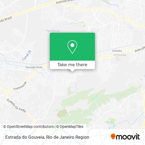 Estrada do Gouveia map
