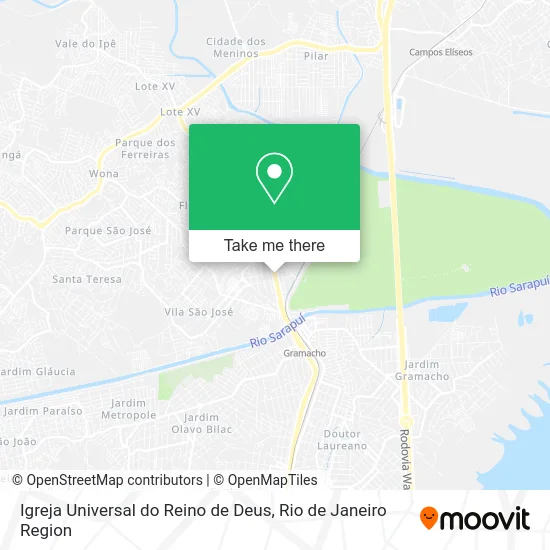 Igreja Universal do Reino de Deus map