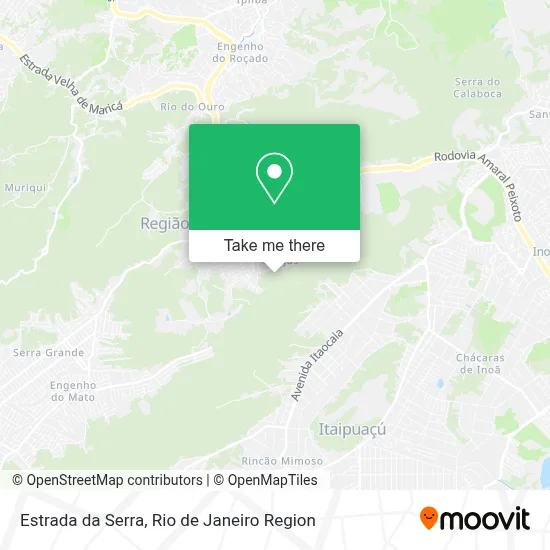 Estrada da Serra map