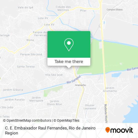 Mapa C. E. Embaixador Raul Fernandes