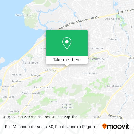 Rua Machado de Assis, 80 map