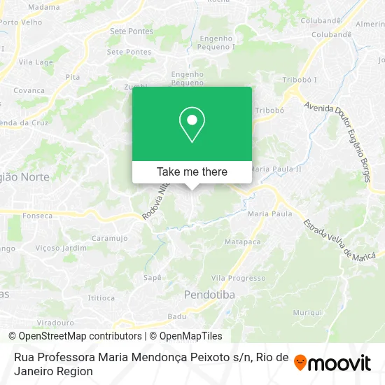 Rua Professora Maria Mendonça Peixoto s / n map