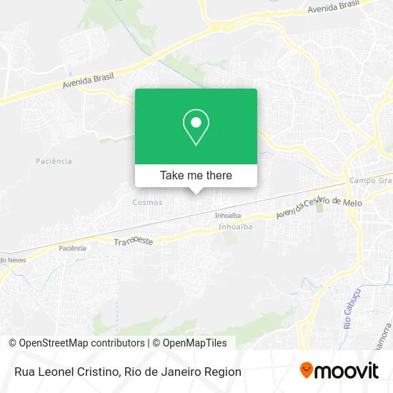 Rua Leonel Cristino map